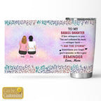 From Mom To Badass Daughter - Personalized Custom Tumbler