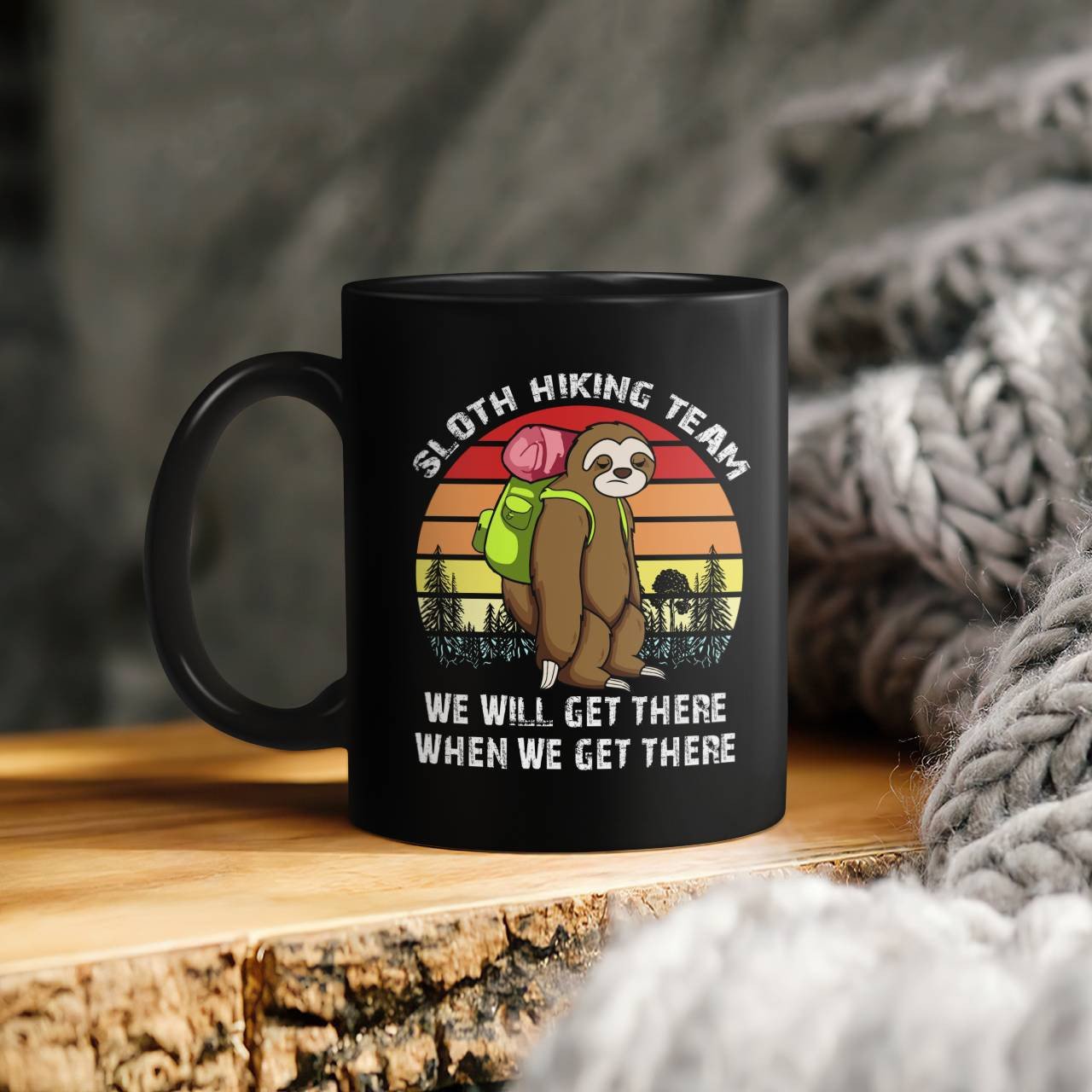 Sloth Hiking Team Mug