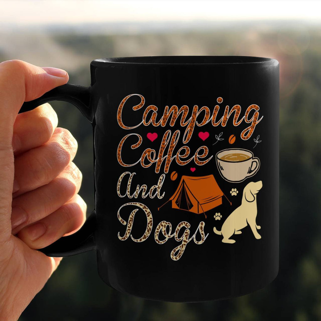 Camping Coffee And Dogs Mug