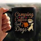 Camping Coffee And Dogs Mug