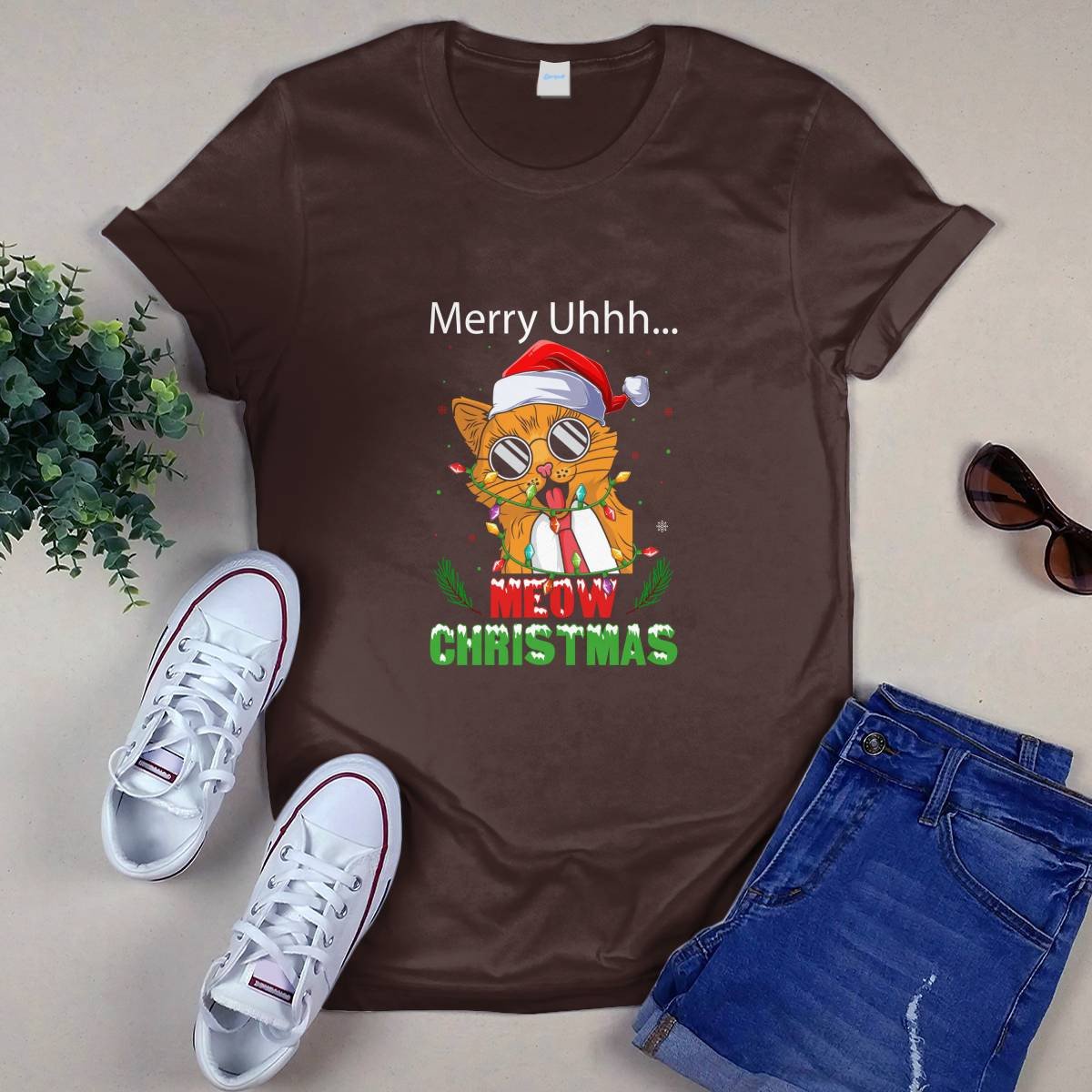 Merry Meow Christmas T-shirt