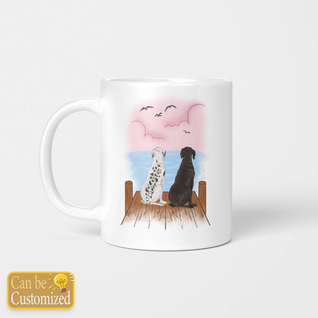 Personalize For 2 Dogs Mug