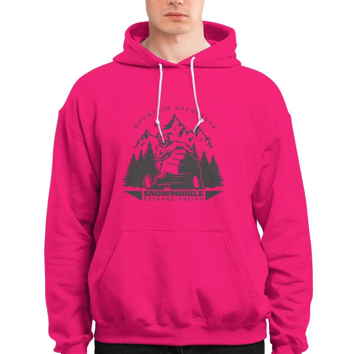 Mountain Adventure Snowmobile Extreme Racing Hoodie