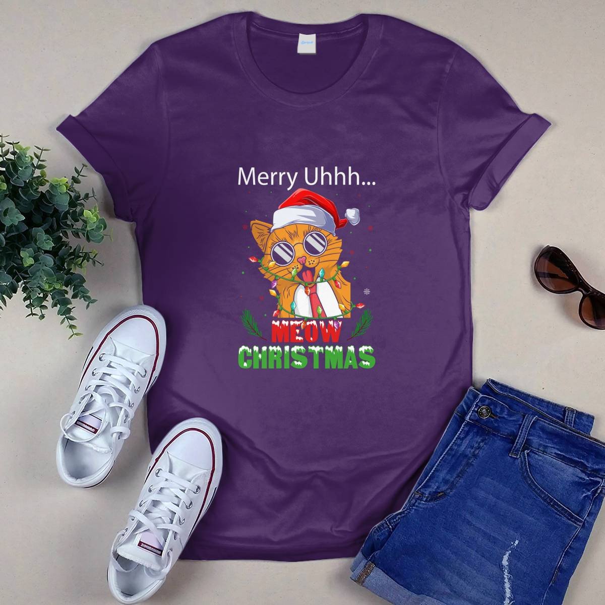 Merry Meow Christmas T-shirt