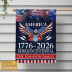 250 Years America Semiquincentennial Garden Flag