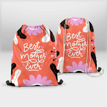 Best Mother Ever Drawstring Bag