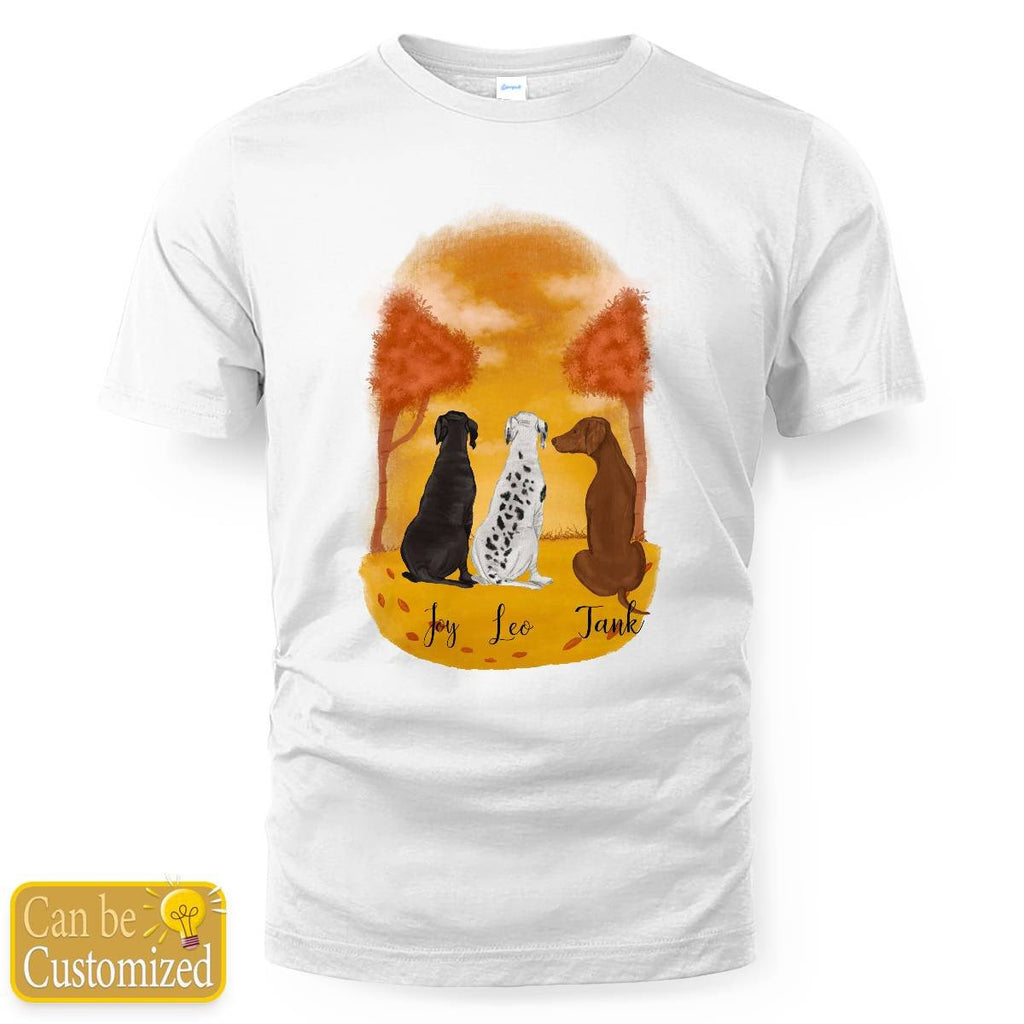 Personalize For 3 Dogs T-shirt