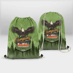 Camping Time Drawstring Bag