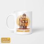 Personalized Your Family's Name for Four Peoples Mug