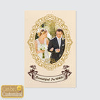 Beautiful in White with Your Photo Portrait Canvas