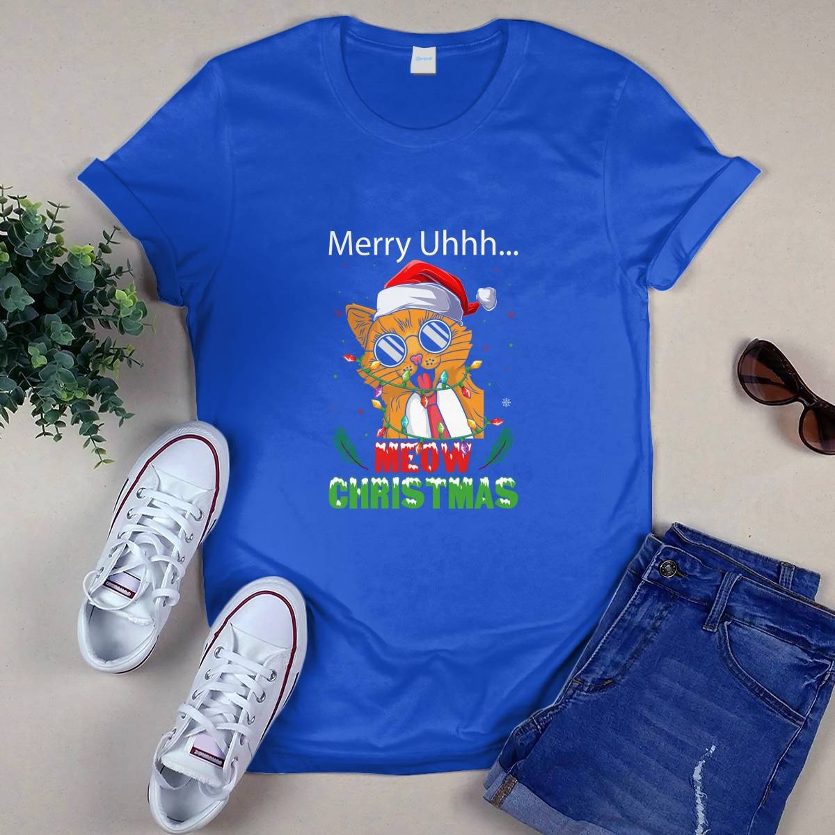 Merry Meow Christmas T-shirt