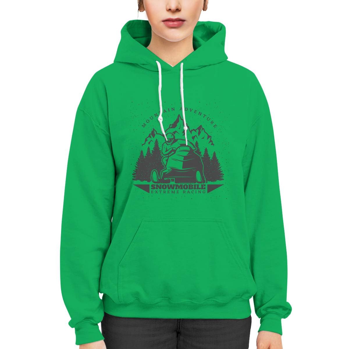 Mountain Adventure Snowmobile Extreme Racing Hoodie