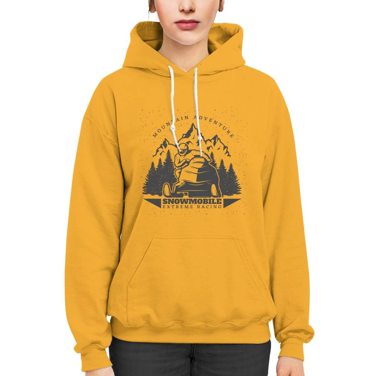 Mountain Adventure Snowmobile Extreme Racing Hoodie