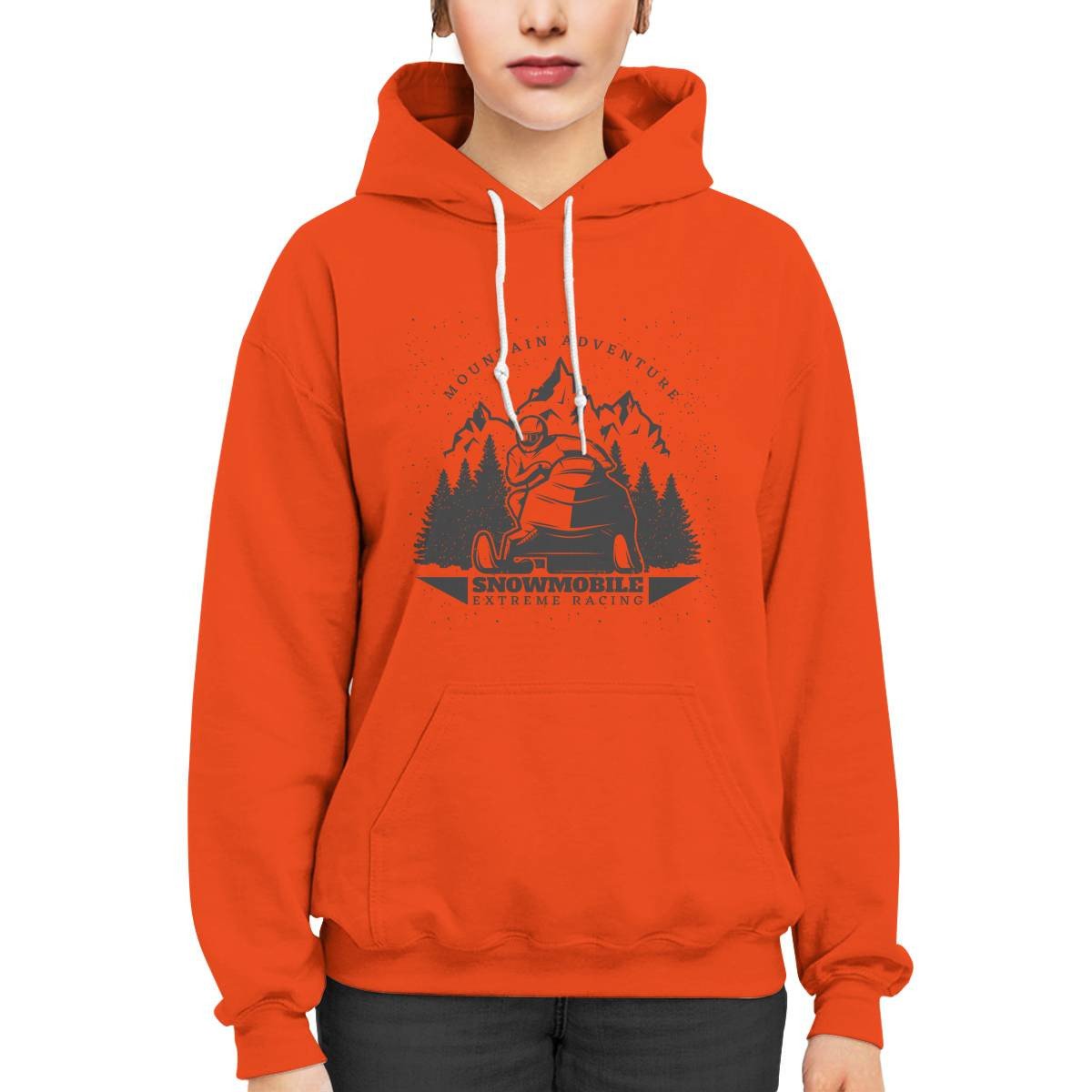 Mountain Adventure Snowmobile Extreme Racing Hoodie