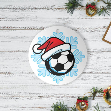 Football Snow Ornament