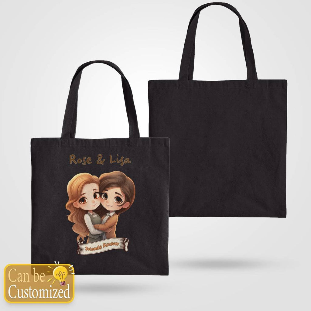 Friends Forever with Names Tote Bag