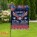 250 Years America Semiquincentennial Garden Flag