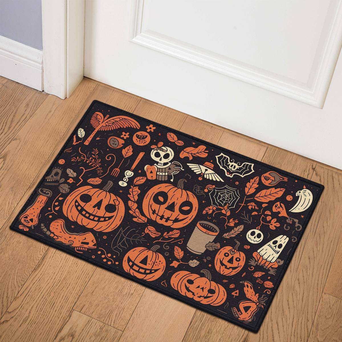 Halloween Patterns Door Mat