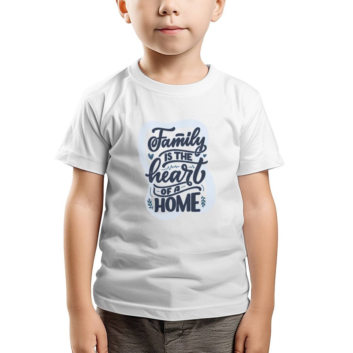 Family Quote - Family Is The Heart Of A Home Kids T-shirt