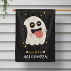 Happy Halloween Ghost Skull House Flag