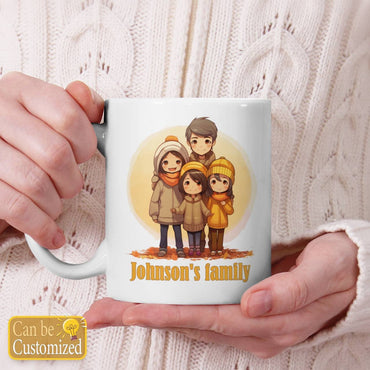 Personalized Your Family's Name for Four Peoples Mug