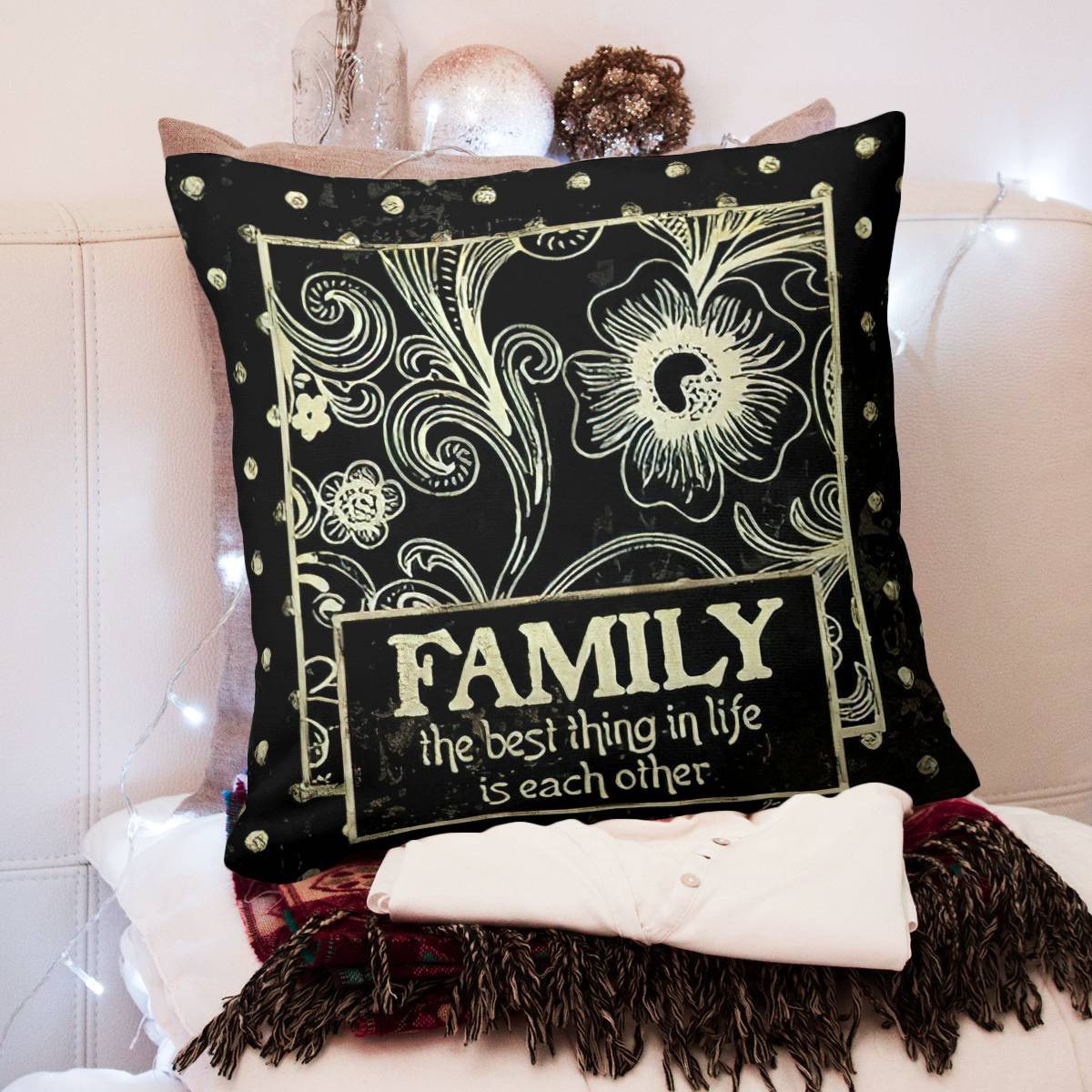 Family Quote Pillow