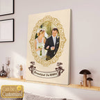 Beautiful in White with Your Photo Portrait Canvas