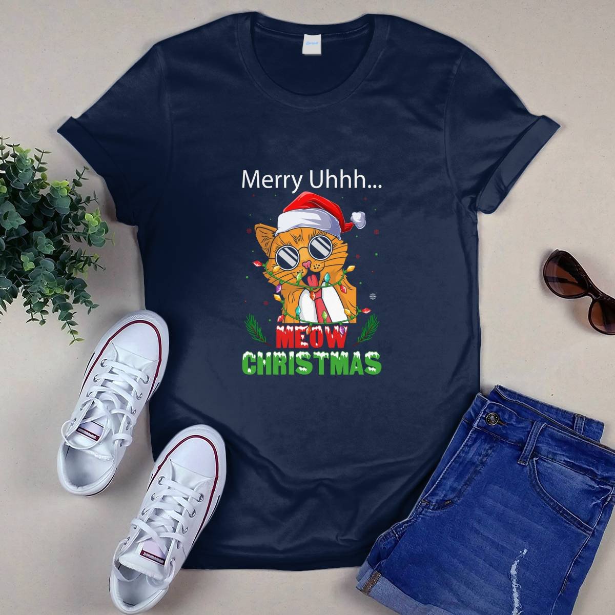 Merry Meow Christmas T-shirt