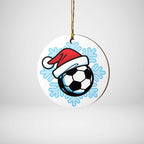 Football Snow Ornament