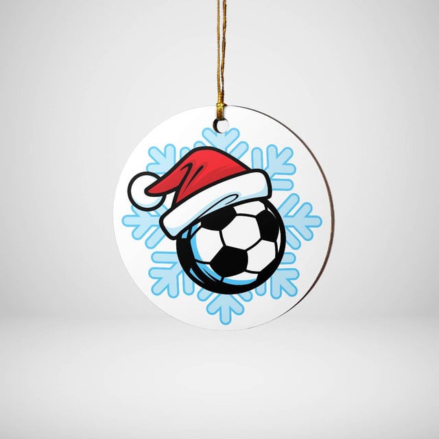 Football Snow Ornament