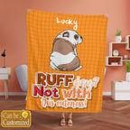 Ruff Day - Not with This Cuteness Fleece Blanket