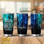 Personalized Name - Sisters Make The Best Friends Shining Tumbler