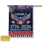 250 Years America Semiquincentennial Garden Flag