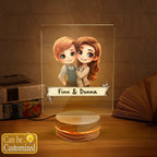 Chibi Rural Fashion Renaissance Couple Portrait Led Lamp