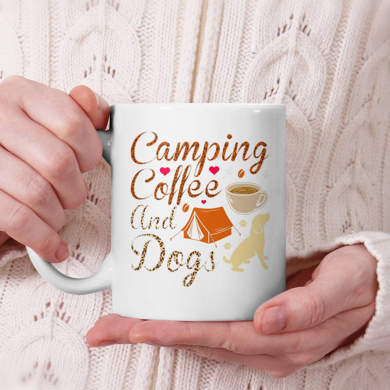 Camping Coffee And Dogs Mug