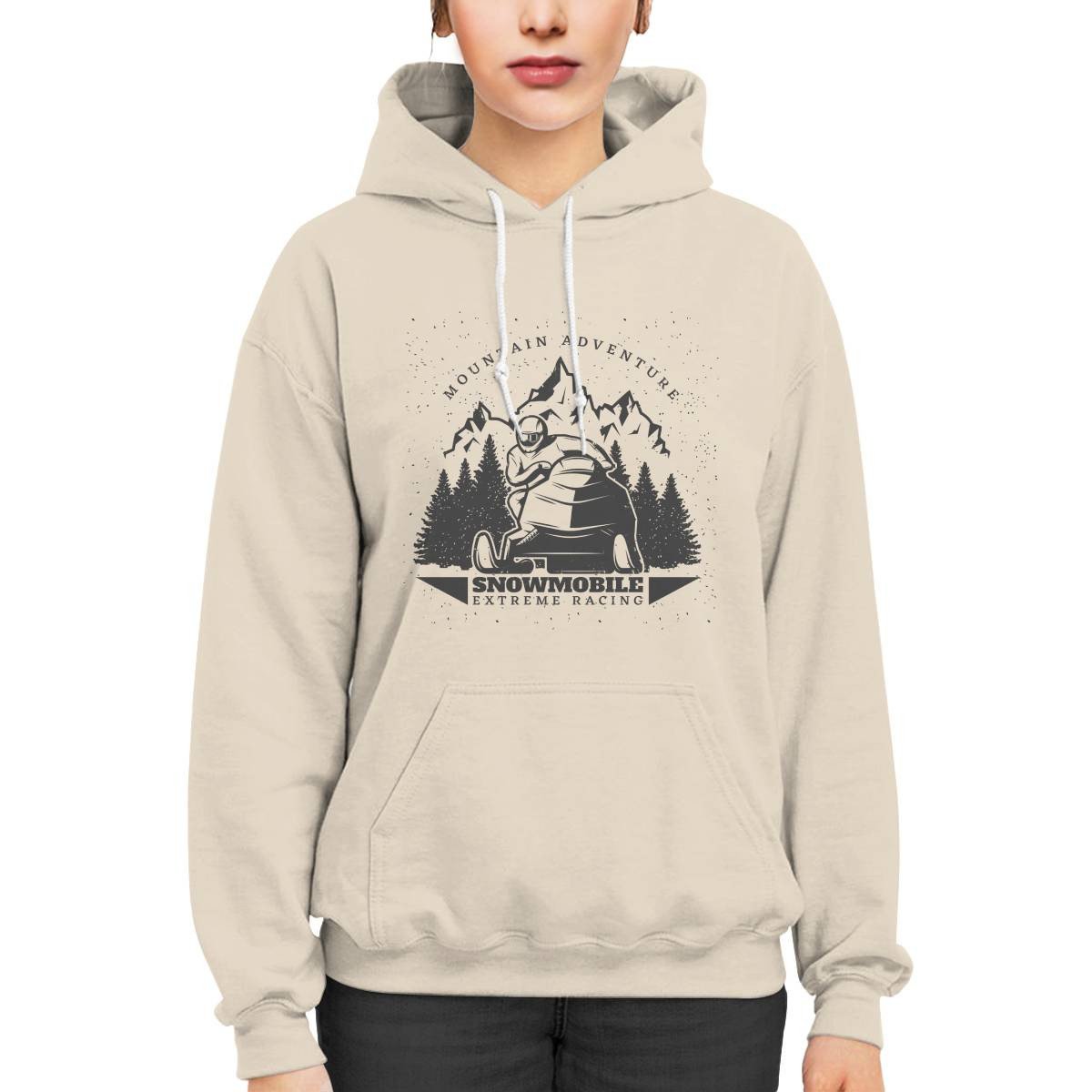 Mountain Adventure Snowmobile Extreme Racing Hoodie