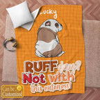 Ruff Day - Not with This Cuteness Fleece Blanket