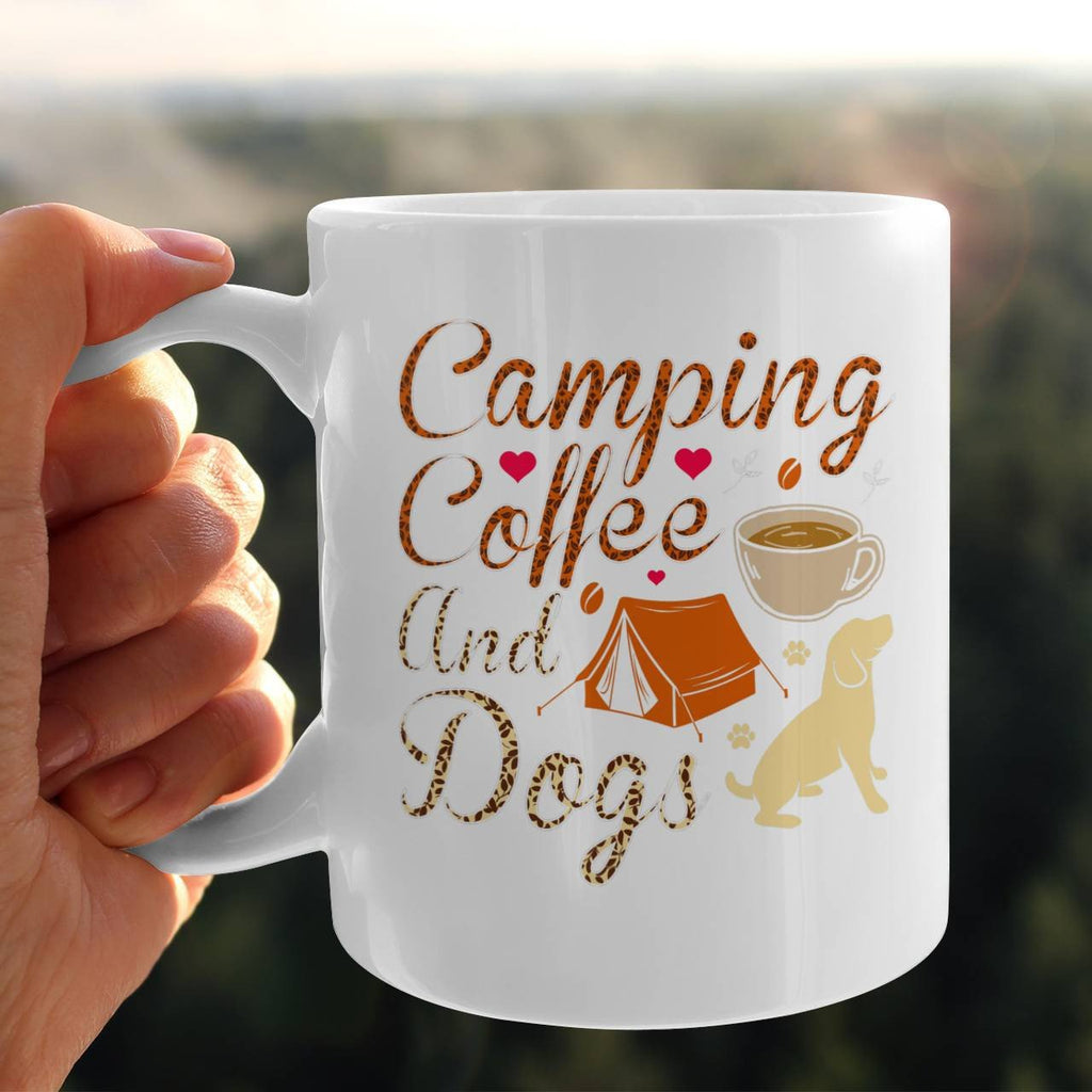Camping Coffee And Dogs Mug