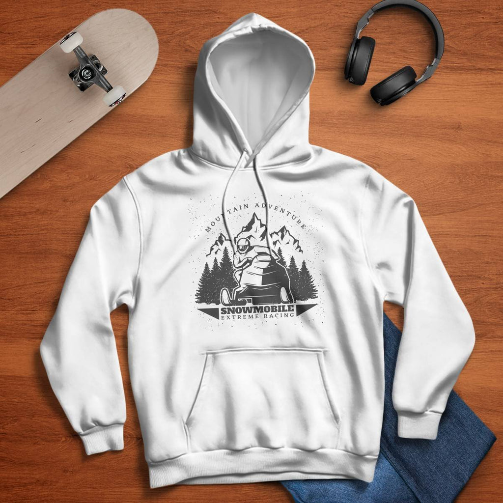 Mountain Adventure Snowmobile Extreme Racing Hoodie