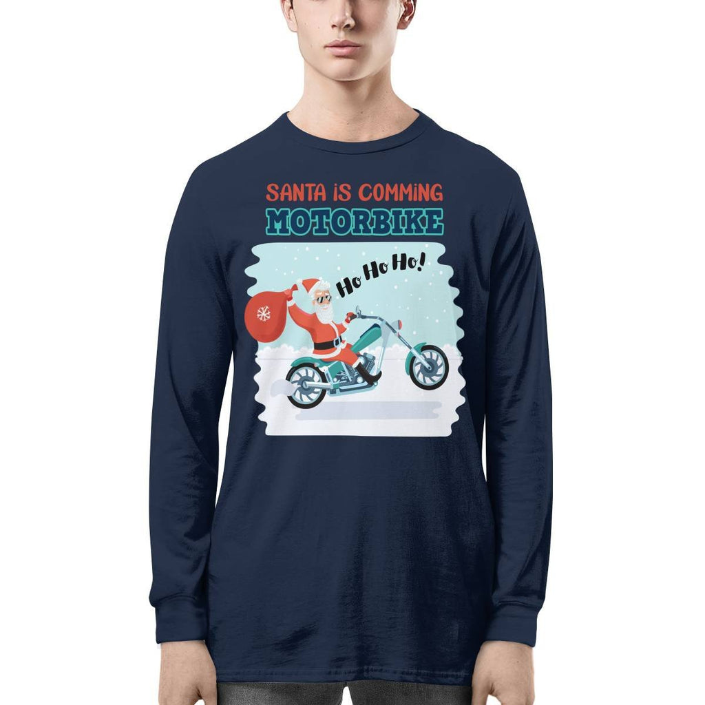 Santa Is Comming - Motorbike Long SleeveTee