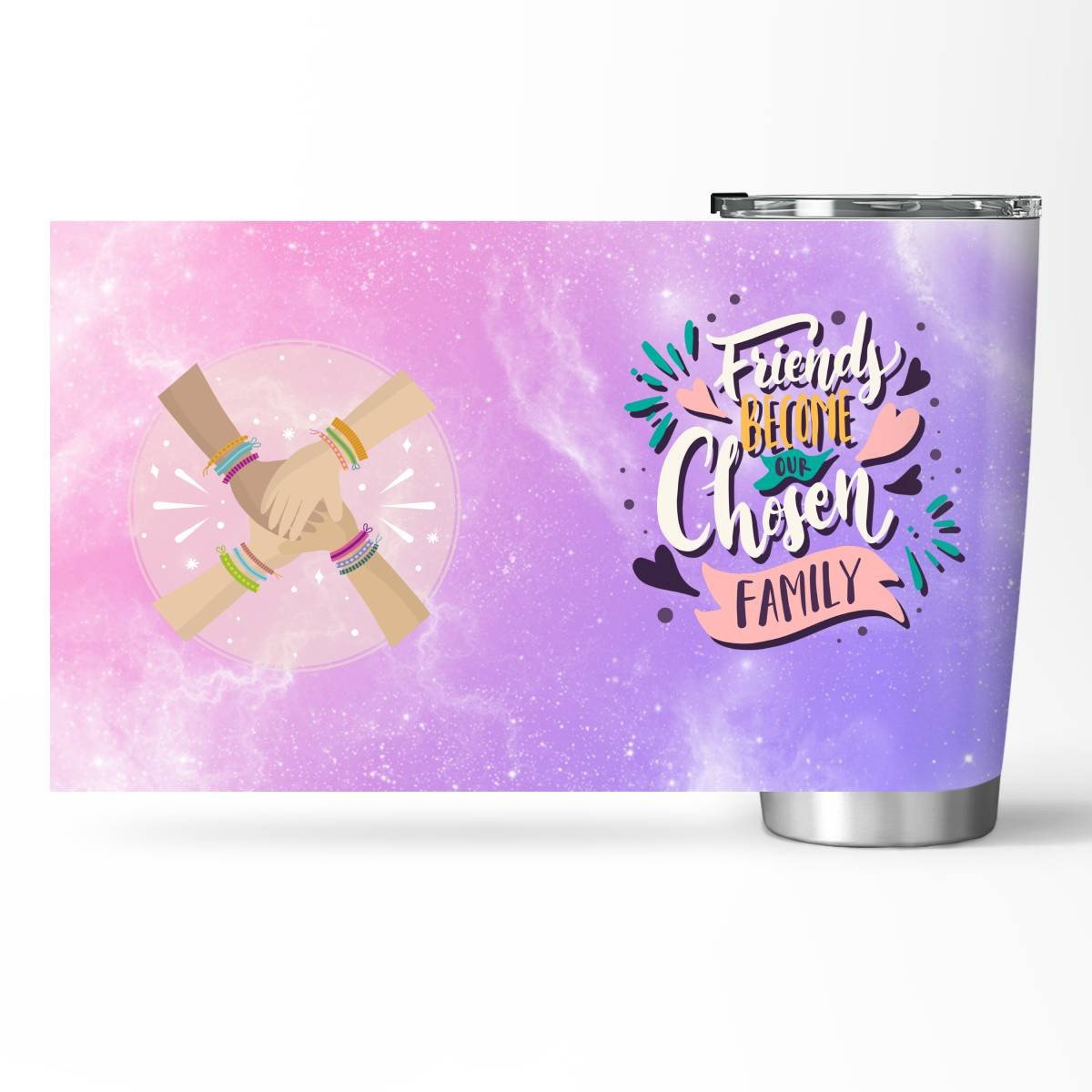 Friends Become Our Chosen Family Tumbler