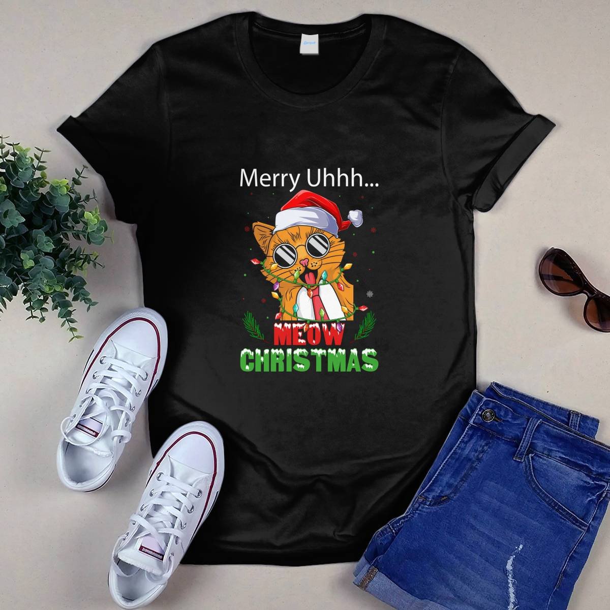 Merry Meow Christmas T-shirt
