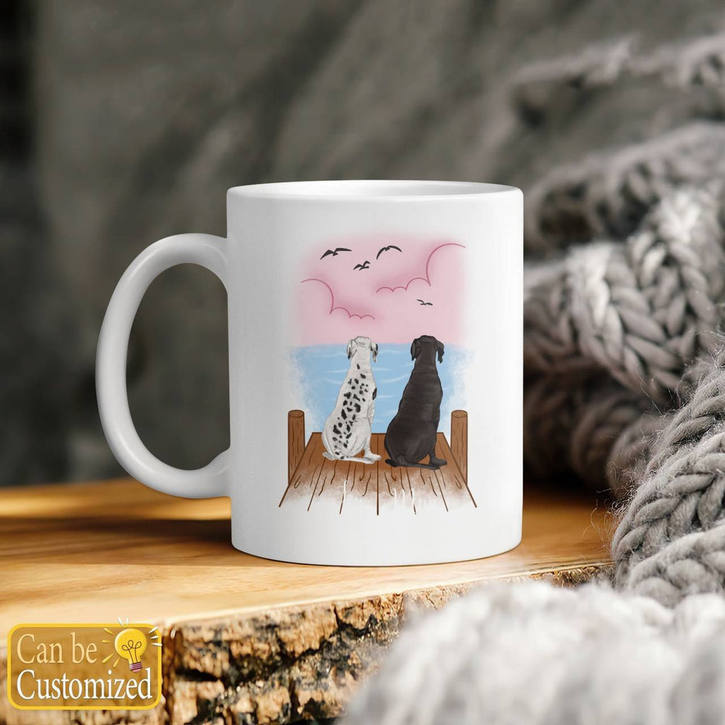 Personalize For 2 Dogs Mug