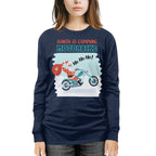 Santa Is Comming - Motorbike Long SleeveTee
