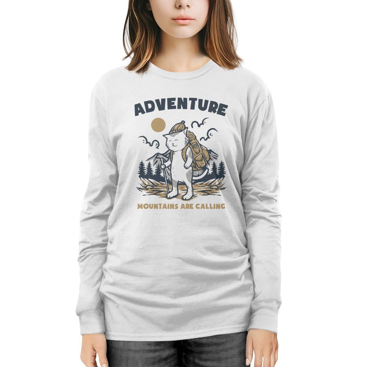Adventure Mountains Are Calling Long Sleeve Tee
