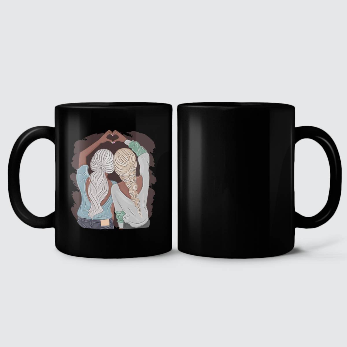 Girl Hands Love - Sisters Make The Best Friends Mug