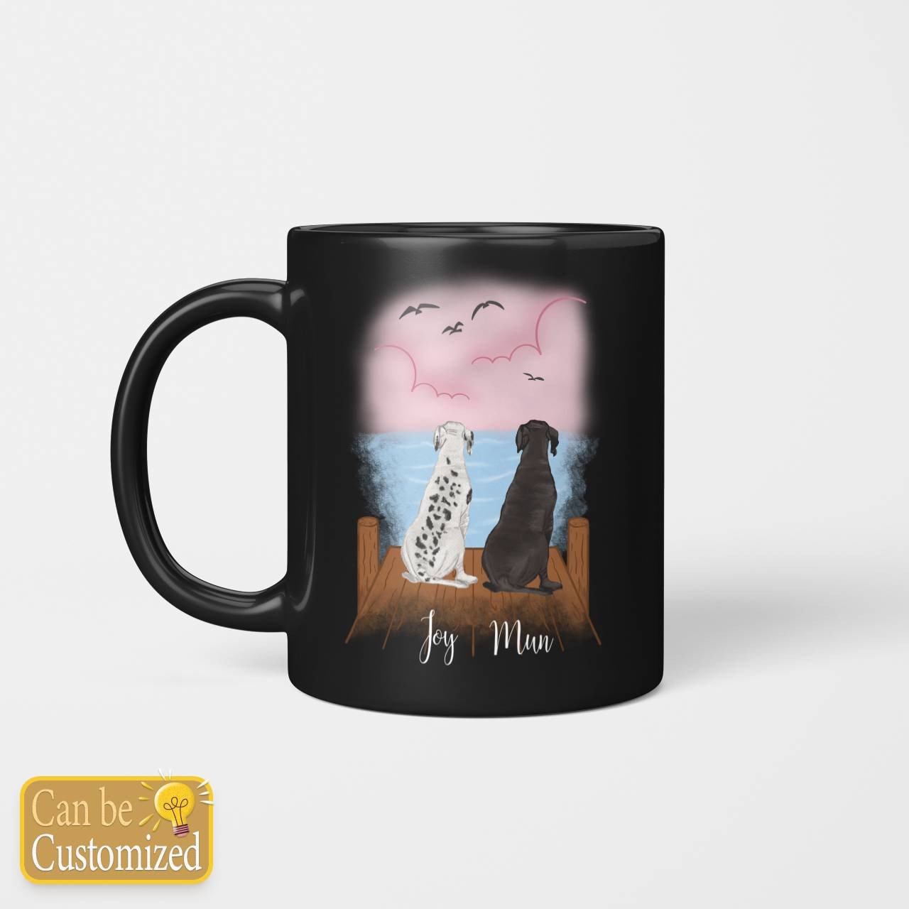 Personalize For 2 Dogs Mug
