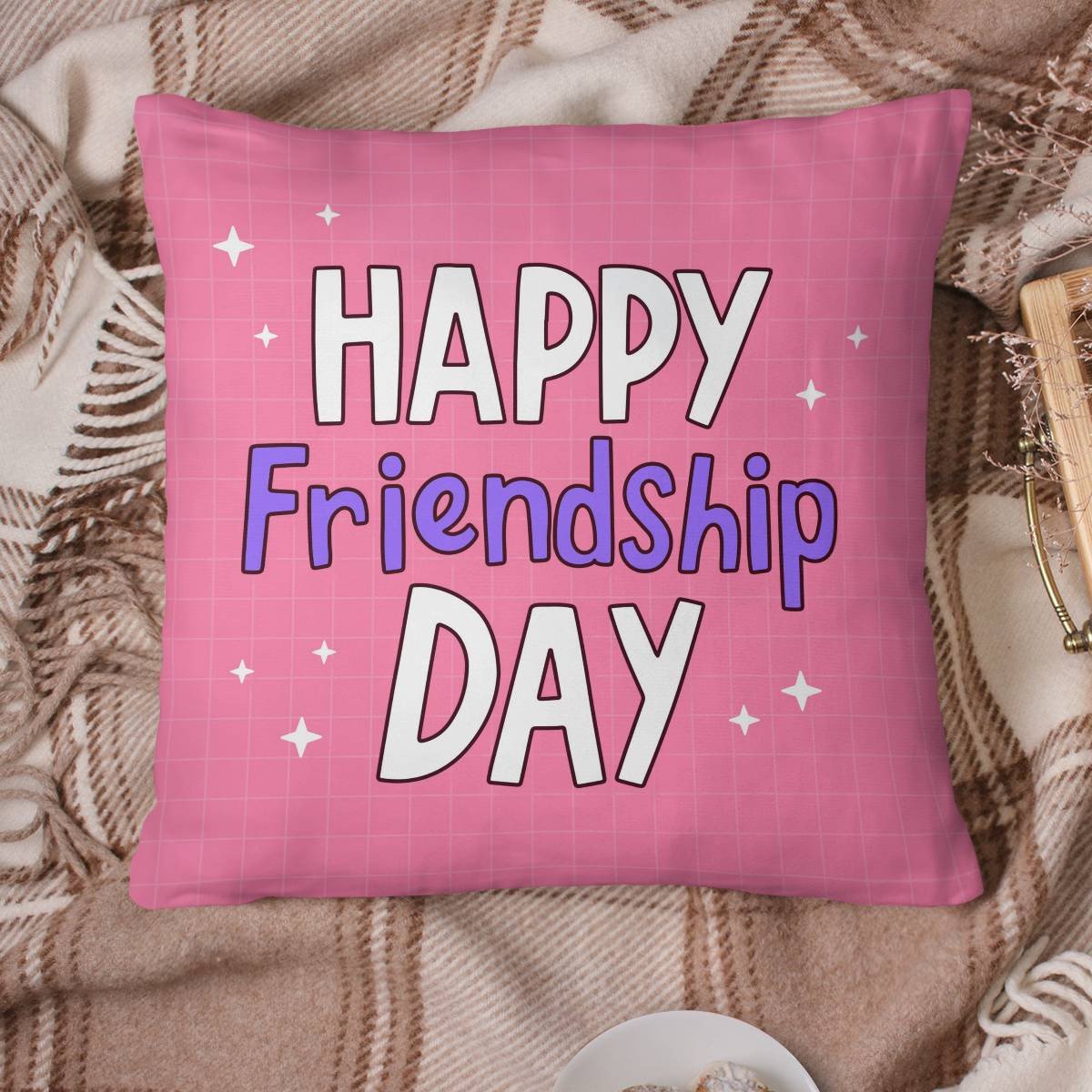 Happy Friendship Day Pillow