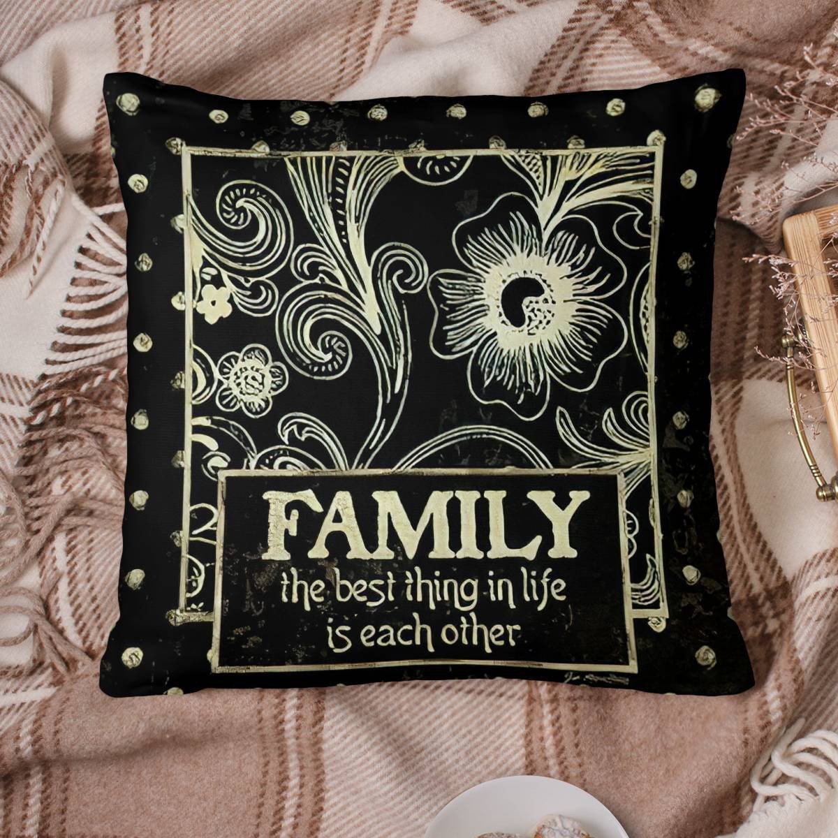 Family Quote Pillow