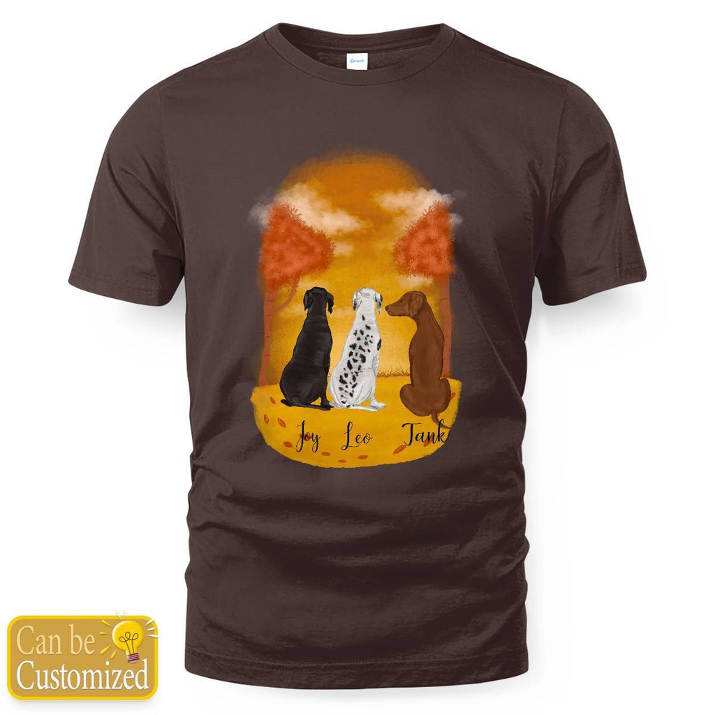Personalize For 3 Dogs T-shirt